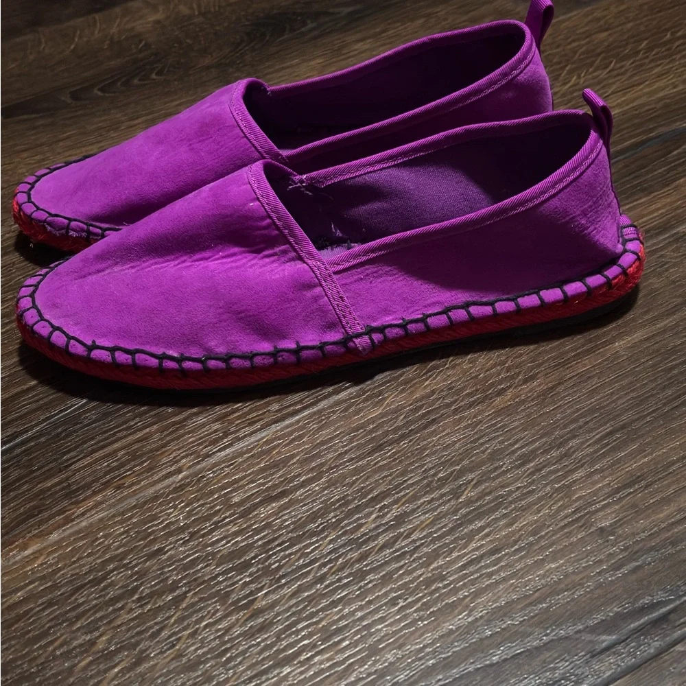 Zara new Purple Espadrille Flats size 6